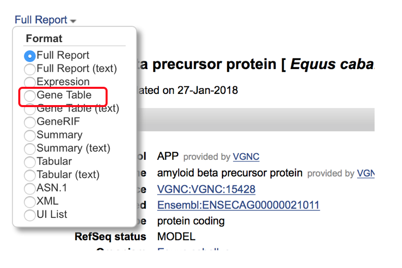 Gene Table Picture